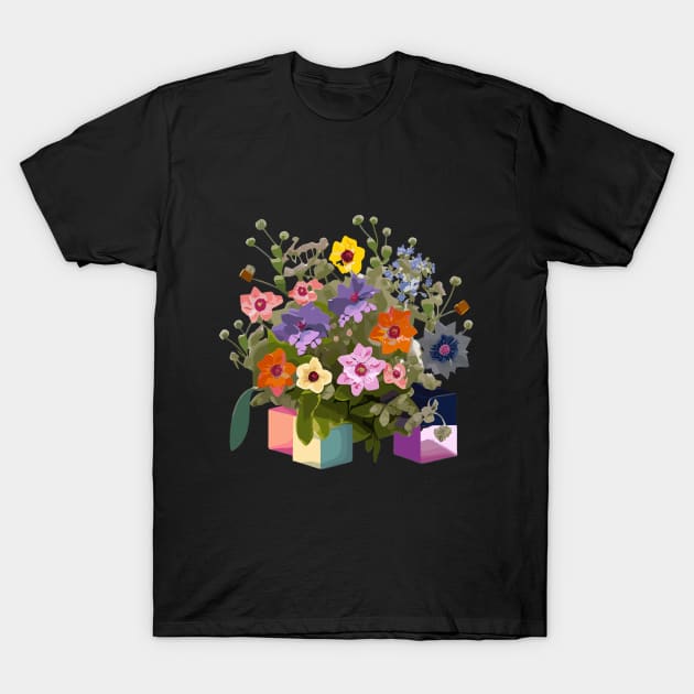 Floral art T-Shirt by designfurry 